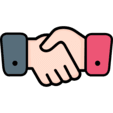 handshake color icon